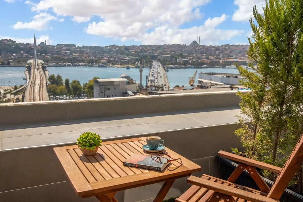 Doruk Palas Hotel-DELUXE TERAS ROOM WITH SEA VIEW