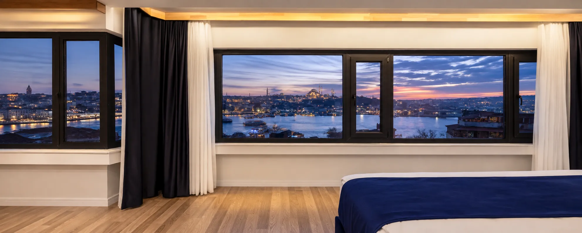 Golden Horn view from a sea view room at Union Hotel Karaköy in Istanbul
